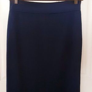 Knit Navy Blue Skirt